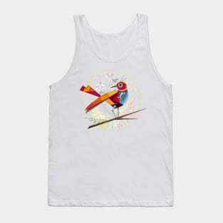 colorful robot bird Tank Top